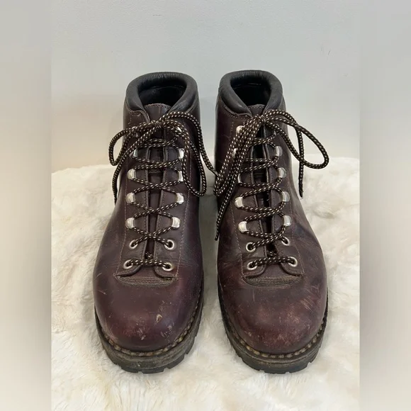 Calzaturificio The Alps By Fabiano Leather Mountaineering Hiking Boots Italy 7.5 - Picture 3 of 12